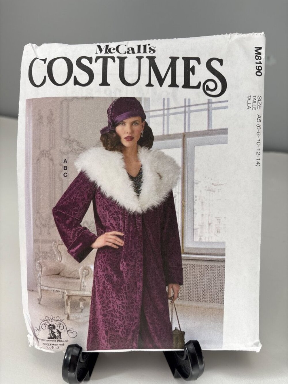 McCall’s M8190 Costume Sewing Pattern Women Coat & Hat Size 6-8-10-12-14 UNCUT 2